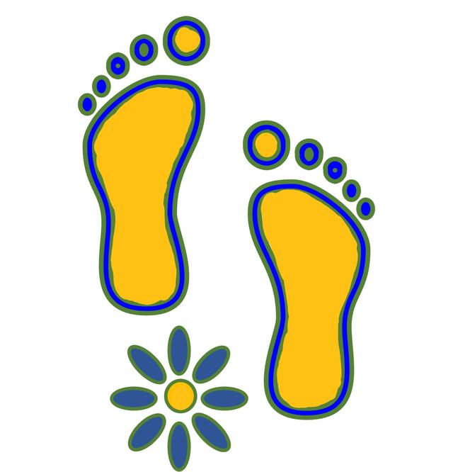 foot and flower